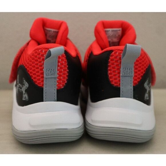 Under Armour 3026638-600 Kids Sz 1Y Red/Black Pre-School Zone Basketball 2 Shoes - Picture 3 of 10